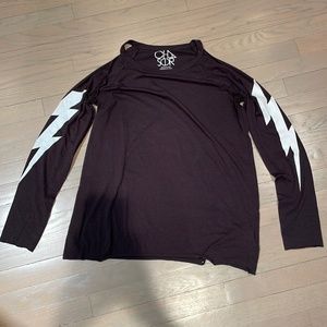 Chaser long sleeve t-shirt black
